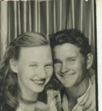 Mom and Dad Wedding day Oct. 2X 1953